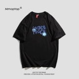 MMOPTOP Tide, футболка с коротким рукавом, модная хлопковая парная одежда для влюбленных, в американском стиле