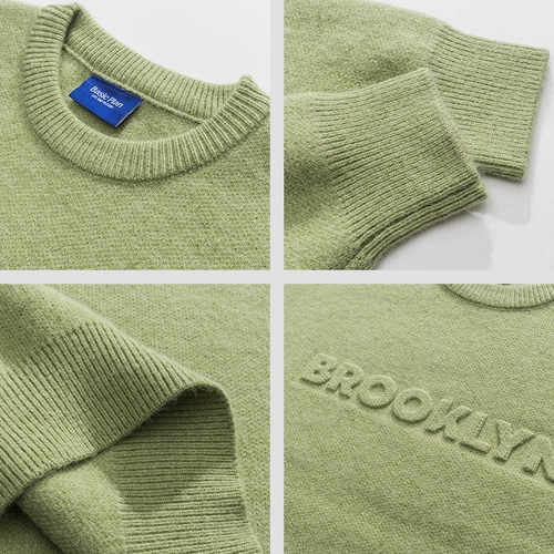 Tide, мужской цветной ретро трикотажный демисезонный японский свитер для влюбленных, в американском стиле, осенний