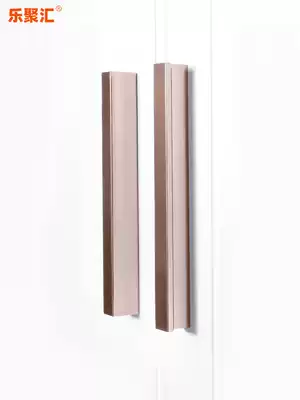 Wardrobe long handle simple rose gold cabinet door handle modern Chinese drawer overall Cabinet handle Gold custom handle