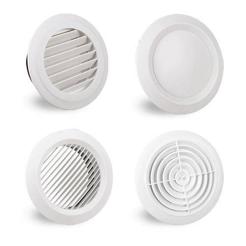 Круговая розетка ABS Новая выходы воздуха может отрегулировать кондиционированную воздушную воздушную выходу с воздушным воздухом, громкие аксессуары для системы свежего воздуха в сайте