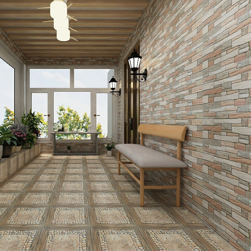 Villa retro exterior wall brick 300X600 cultural stone TV background wall brick outdoor courtyard balcony wall tile