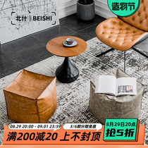 Nordic minimalist Home Bench Light Extravagant Living-room Sofa Benches Nets Red Ins Balcony Sitting Mound Bedroom Short Bench Swap for shoes