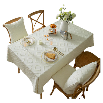 New style french cotton and linen cut tablecloth New style french cotton and linen cut tablecloth