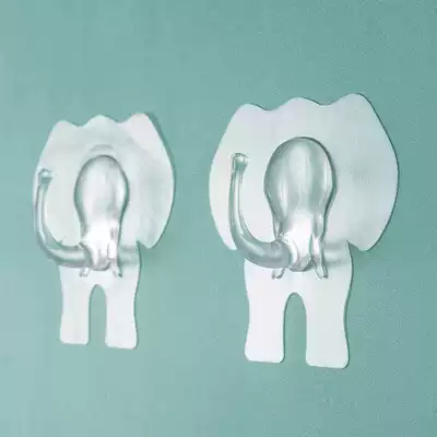 8 elephant adhesive hook without trace adhesive glue nail-free door clothes load-bearing suction cup creative kitchen wall hanging wall
