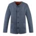 Dày mens cardigan đồ lót ấm thiết đực bố trung niên thấp cổ áo mở phía trước gần ngực mở để chống lạnh 