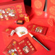 Mali New Year DIY Spring Festival Couplet Gift Box Set White Pen Gold and Black Ink Brush Pen Write Your Own Red Couplets Red Envelope 2025 New Year