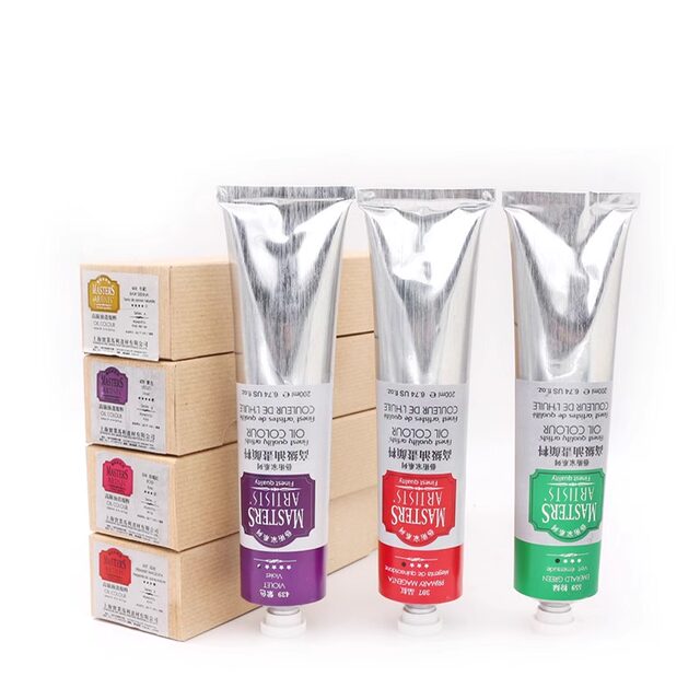 Marley Brand Professional High-Grade Artist-Grade Oil Paint 60ml, Beginner Aluminum Tube Single Tube 200ml White, Special Large Tube for Painters, Art Creation, Oil Painting Frame, Art Supplies Flagship Store