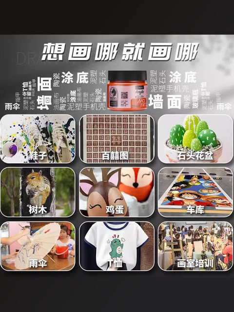 Marley Acrylic Paint for Wall Painting, 100ml Acrylic Art Waterproof Acrylic Paint, Acrylic Painting Paint, Acrylic Paint for Wall Painting, 100ml