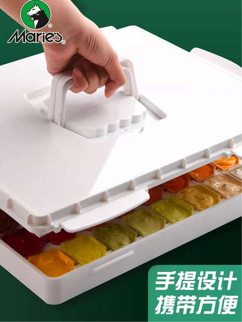 Marley Brand 24-Color Jelly Gouache Paint Set 30ml, Specially Designed for Art Students, Beginners, Elementary School Students, Children's Hand-Drawn Graffiti Painting, Gouache Paint, Safe, Non-Toxic, and Washable