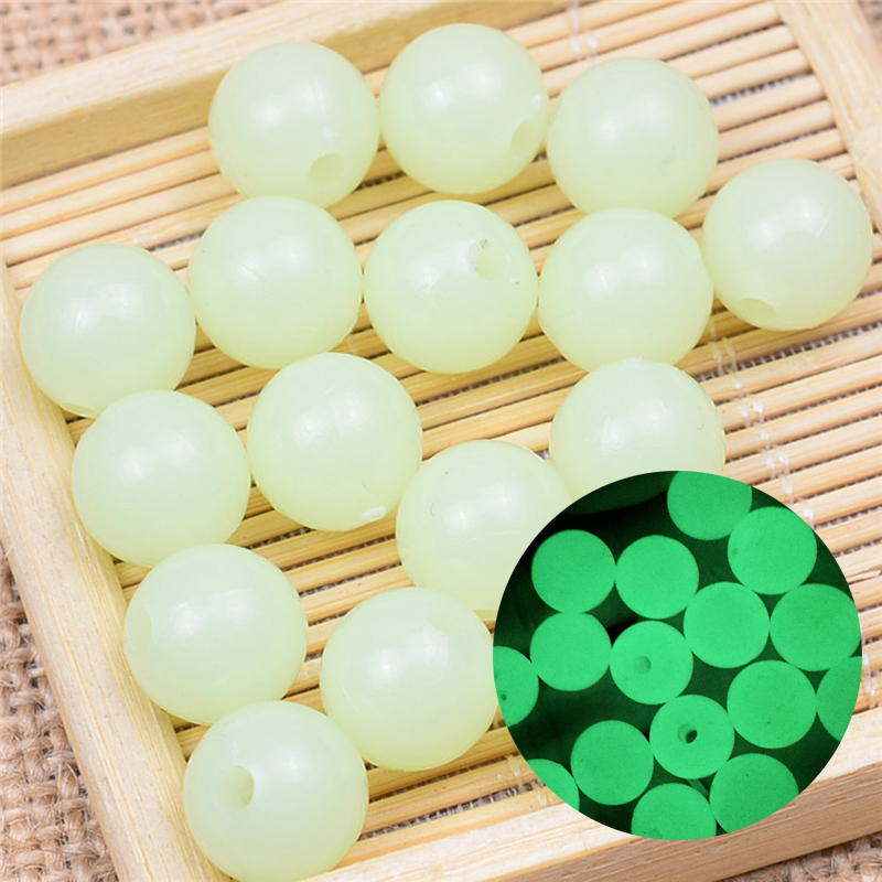 100 packets of plastic luminous beads DIY blocked bean Luia water Strange Fishing fluorescent stop Fishing Fishing Group Gadget