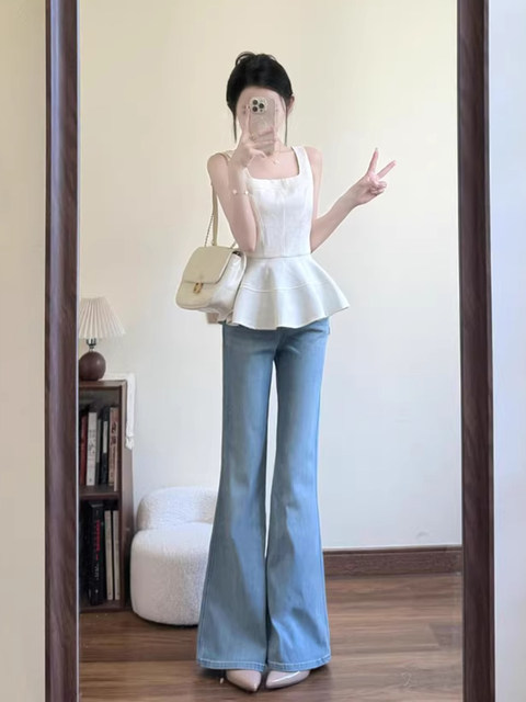 French-Style Pure and Elegant Square-Neck Camisole for Women, Designer-Inspired Chanel-Style Sleeveless Top, New Summer Model