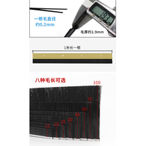 Aluminum alloy soundproof strip door gap door bottom seal strip windproof and dustproof strip insect-proof brush door stopper door gap wooden door