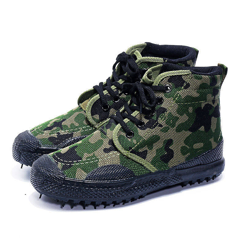 Outdoor canvas shoes mountain camping labor training anti - slip wear - resistant rubber soles 34 - 45 men and women to free shoes