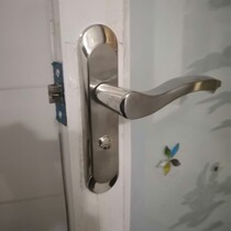 Toilet door lock stainless steel aluminium alloy door lock without key toilet bathroom door lock handle universal