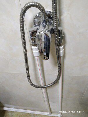 Faucet hot and cold valve shower bath shower room exposed set water heater mixing valve concealed handle stainless steel