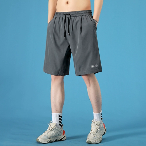 Мужские шелковые быстросохнущие летние тонкие шорты, баскетбольные спортивные штаны для отдыха, для бега