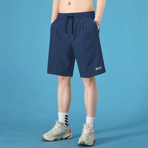 Мужские шелковые быстросохнущие летние тонкие шорты, баскетбольные спортивные штаны для отдыха, для бега