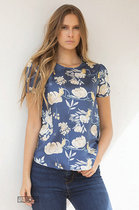 Post Equestrian) R NNER T-shirt Alicia Tee ) Jardin Navy