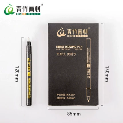 Лайнер для школьников, водонепроницаемые комиксы, дизайнерский комплект, художественная черная кисть, 8 шт, ручная роспись