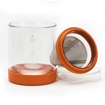 Hand rushing Cup double glass coffee cup stainless steel soaking filter bag hot and cold double use 200ML matching bag