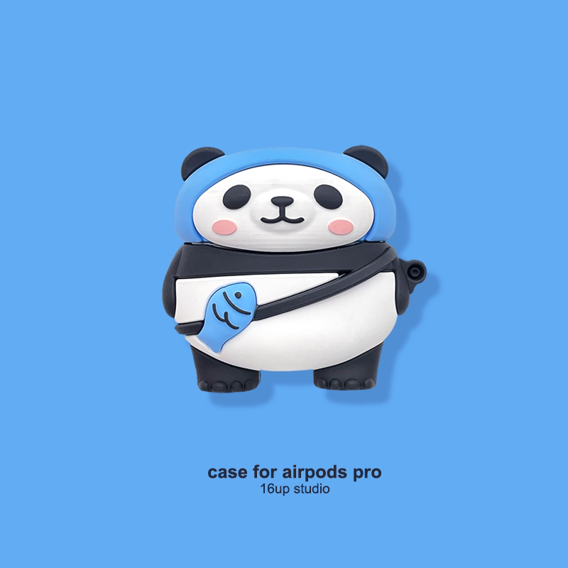 Backpack panda suitable for airpods protective sleeve pro cute cartoon apple 2 generation bluetooth headset soft shell 3 silicone