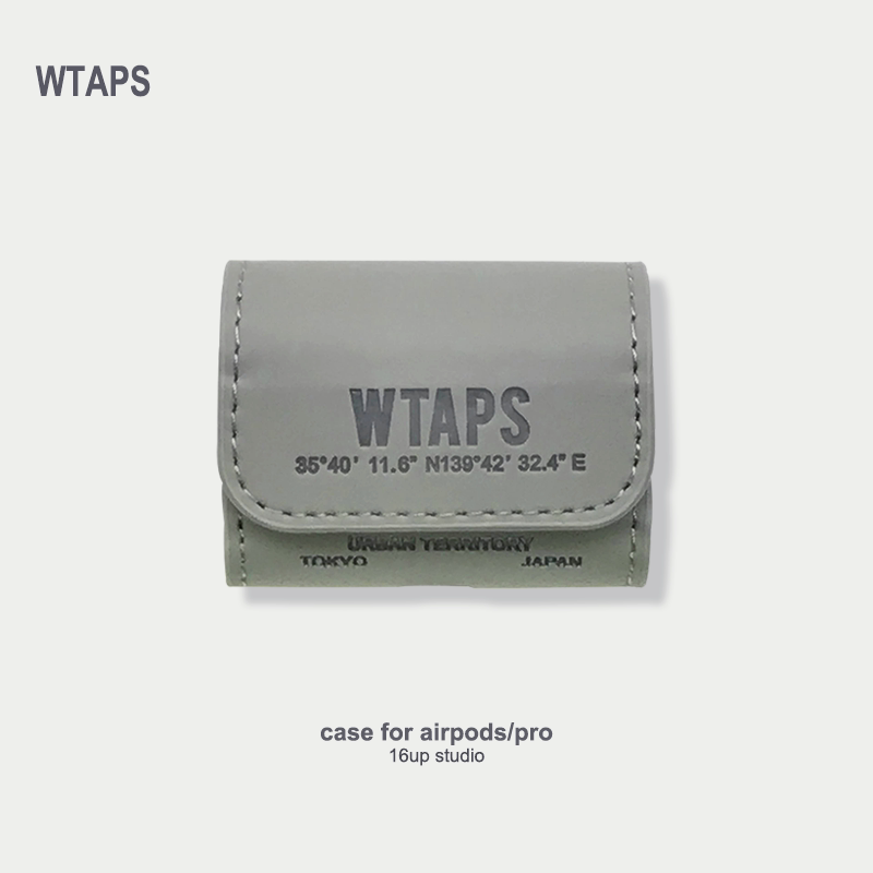 WTAPS suitable for airpods protective sleeve pro couple personality 2 3 generations of Apple Bluetooth headset soft shell leather sleeve tide