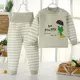 . Quần áo trẻ em ba lớp cộng với cotton ấm áp phù hợp với nam giới và phụ nữ trẻ em Đồ lót trẻ em mùa xuân và mùa thu đông quần áo dày - Quần áo lót