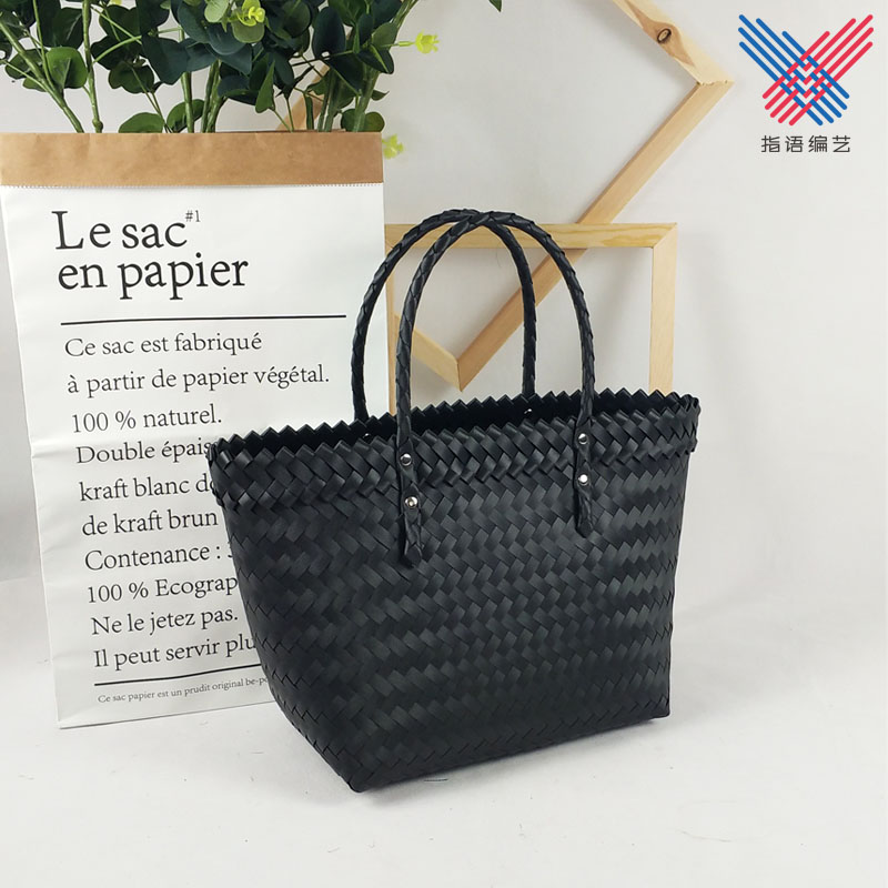 Japanese dress with new vegetable shopping j basket Basket Bag for women Home plastic Woven Baskets Out of Handbags Handwoven
