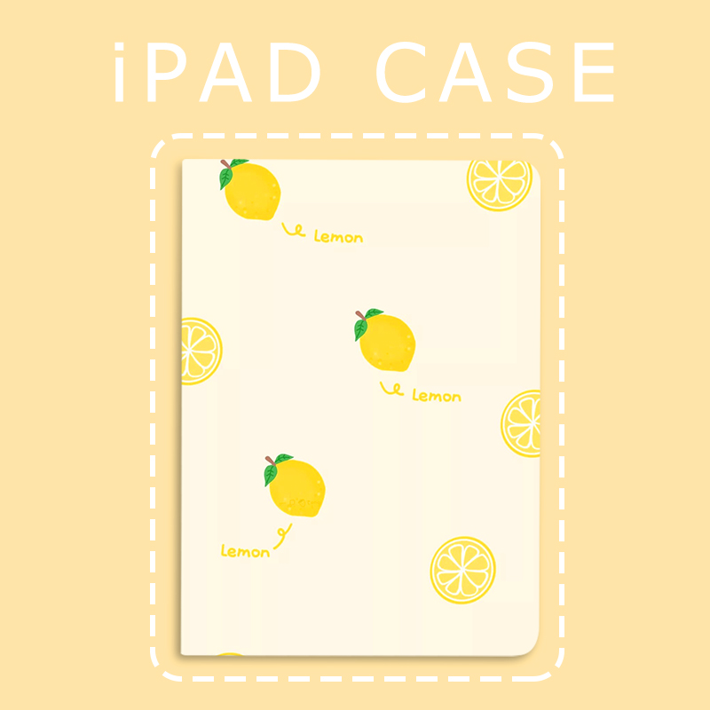 Lemon small fresh is suitable for 2019 new 10 2 inch ipad protective cover 18 17 apple 10 5 air1 2 3 tablet 9 7th generation pro11 mini 1