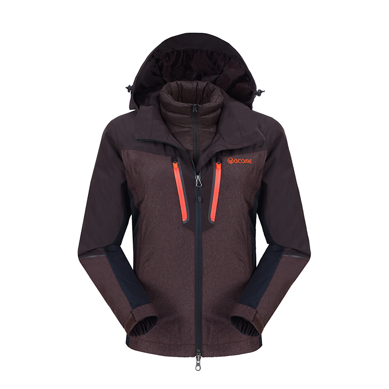 Pictured outdoor Acome Acorn Men and women Couple down Neri submachine clothing Warm Windproof waterproof Two sets