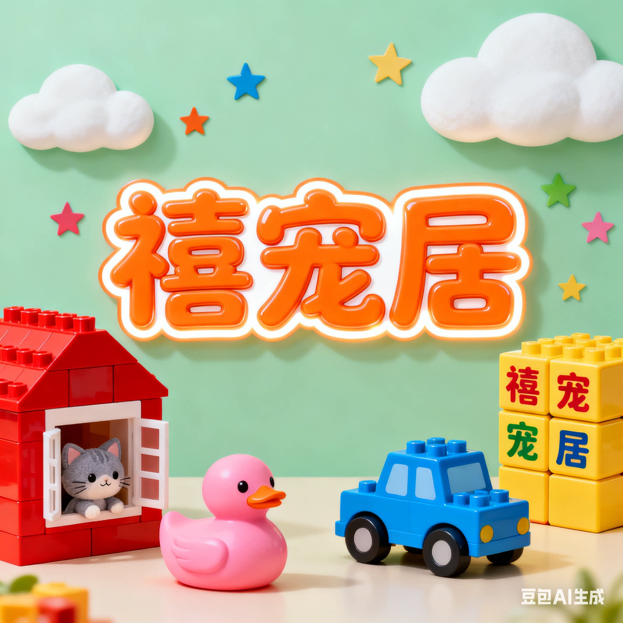 禧禧玩具小屋的LOGO
