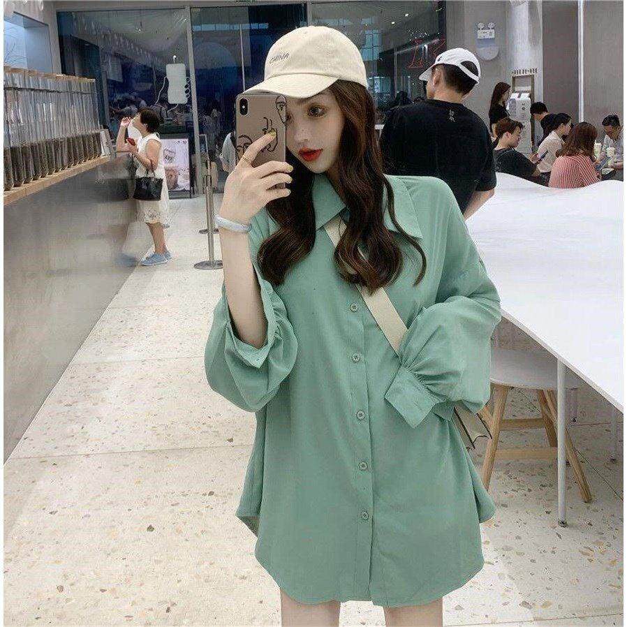 Long Sleeve Shirt Woman Fall New Design Sensation Small Korean version Loose Lining Taste Retro Cardigan blouses