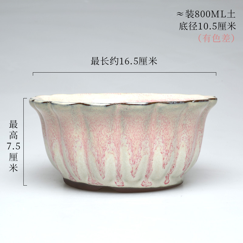 Large plant pot is more meat flowerpot more coarse pottery creative Large - diameter platter ceramic green the plants