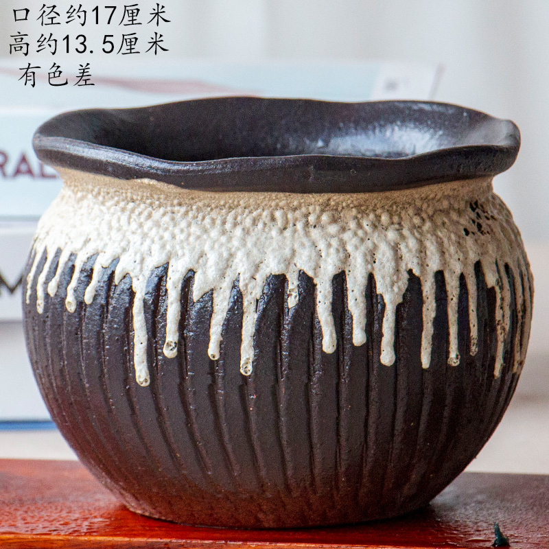 Wining the old running high pot through pockets tao meat the plants flower pot, purple clay ceramic POTS wholesale