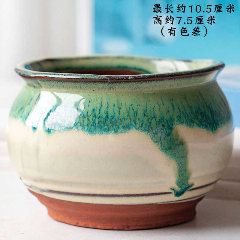 Meaty plant flower pot is more than meat flowerpot coarse pottery ceramic green the plants contracted plastic creative medium