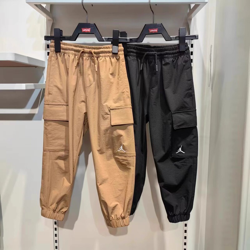 Nike Children's Clothing 26 Autumn New Style Loose Woven Sports Pants for Boys and Girls, Quick-Dry Workwear Long Pants