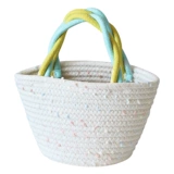 Японская милая радужная портативная плетеная корзина для выхода на улицу