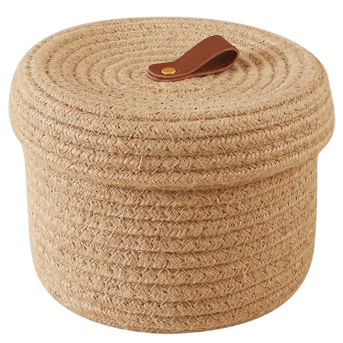 Японская плетеная настольная коробка для хранения, система хранения, ткань, корзина для хранения