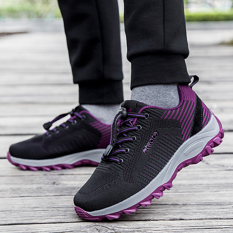 Soft foot strength walking shoes for the elderly women middle-aged and elderly walking shoes non-slip mom and dad sports casual shoes comfortable soft bottom