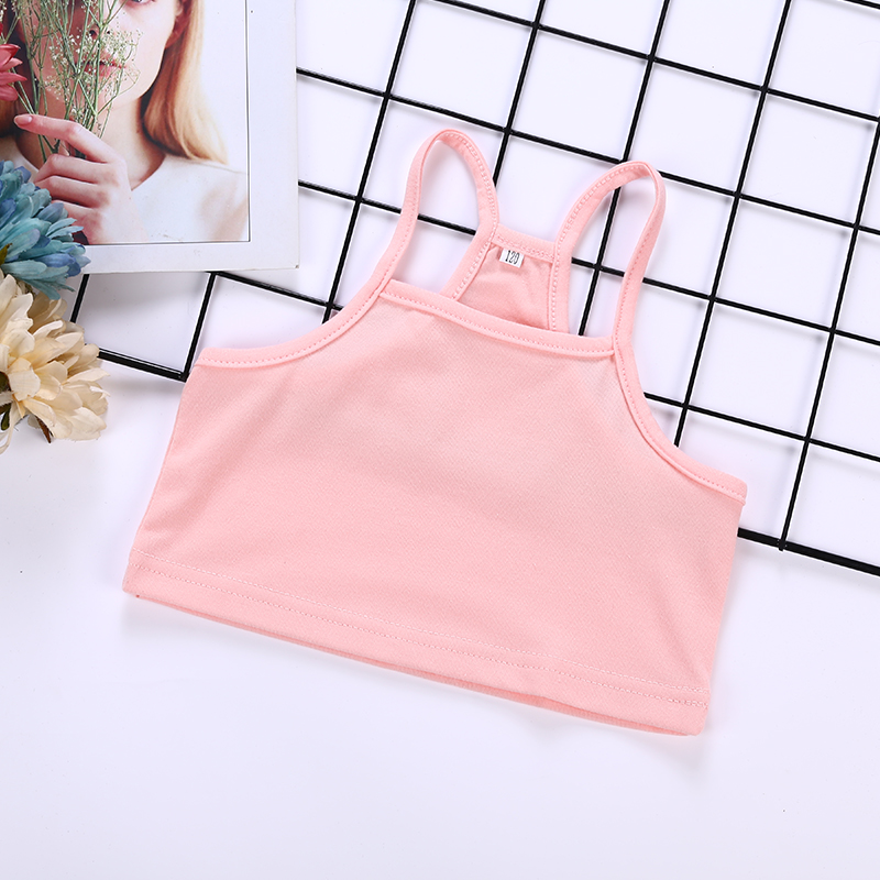 Cô gái đồ lót vest học sinh tiểu học nhỏ trong sự phát triển của trẻ em lớn bông sling quấn áo ngực cô gái trẻ bôi nhọ vú của.