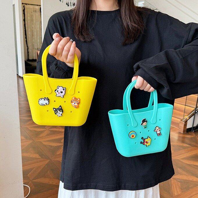 洞洞包手工diy包包时尚百搭可爱防水沙滩手提包女士大容量轻便