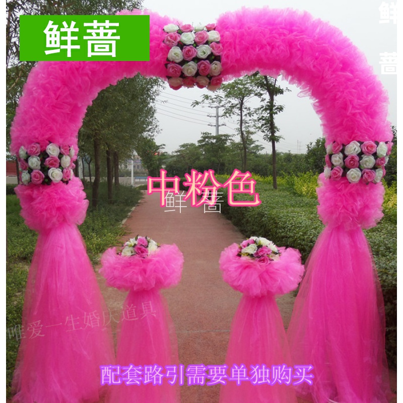 Flower rack flower wedding wedding silk flower opening flower door door Happy fireworks arch door arch festive shop celebration arch door