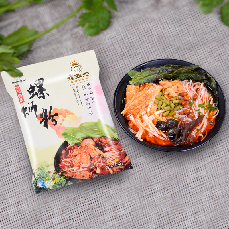 螺满地 柳州螺蛳粉 300g*5包 天猫优惠券折后￥18.9包邮（￥33.9-15）