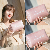 2020 new cute Japanese Korean small makeup bag female ins Wind Net red super fire portable simple fashion foreign style