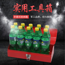 Iron toolbox Household iron large hardware storage box Multi-function portable toolbox