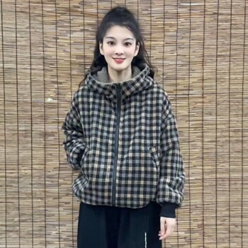 Wearing dream eden winter cotton fashion cotton jacket on both sides Wearing dream eden winter cotton fashion cotton jacket on both sides