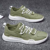 Cloth shoes mens 2022 new casual mens shoes Spring thin section One foot pedal sails shoes Old Beijing 100 Lazy Shoes Man