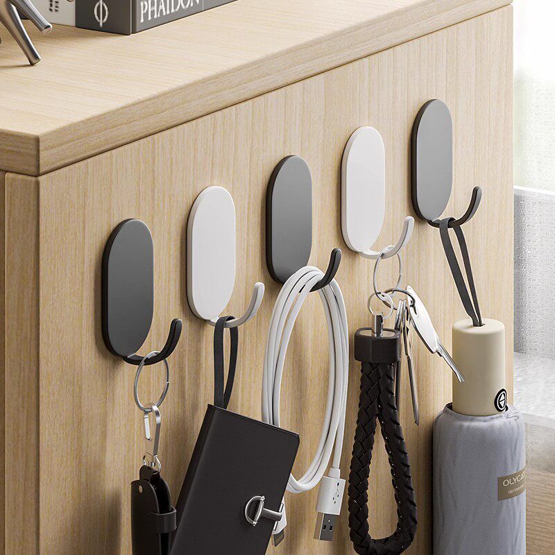 German Quality Hook with Strong Adhesive, No-Drill Wall Mount for Kitchen, Bathroom, or Behind the Door, Traceless Adhesive Hook Rack German Quality Hook with Strong Adhesive, No-Drill Wall Mount for Kitchen, Bathroom, or Behind the Door, Traceless Adhesive Hook Rack