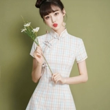 Ретро ципао, легкое платье для школьников, коллекция 2023, светлый стиль, осеннее, подходит для подростков