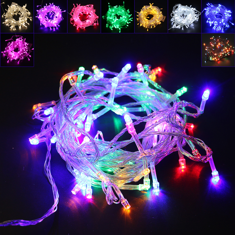 Christmas LED Lights Lights Lights Fill with Sky Color Red Light Room Decorated Lights Star String